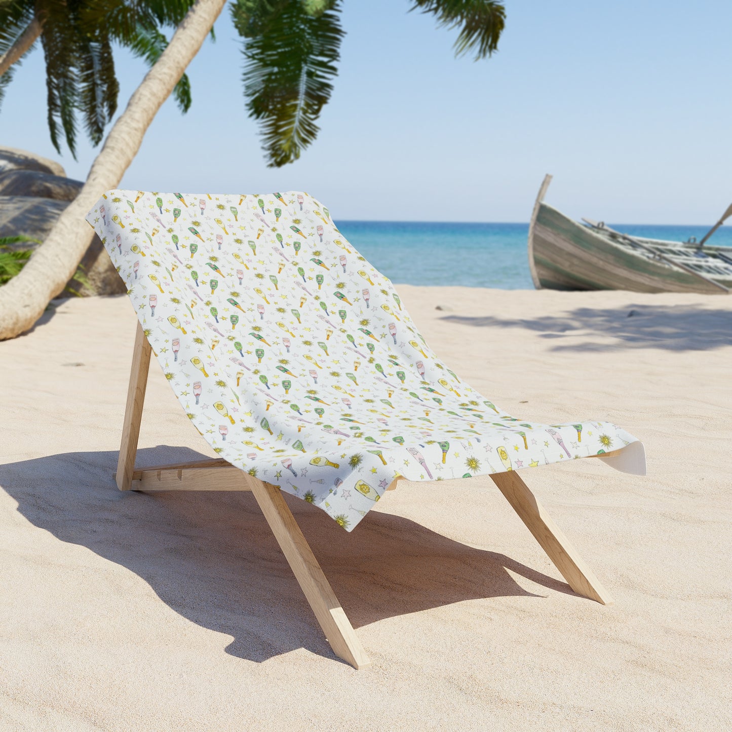 Beach Towel — Champagne Lover