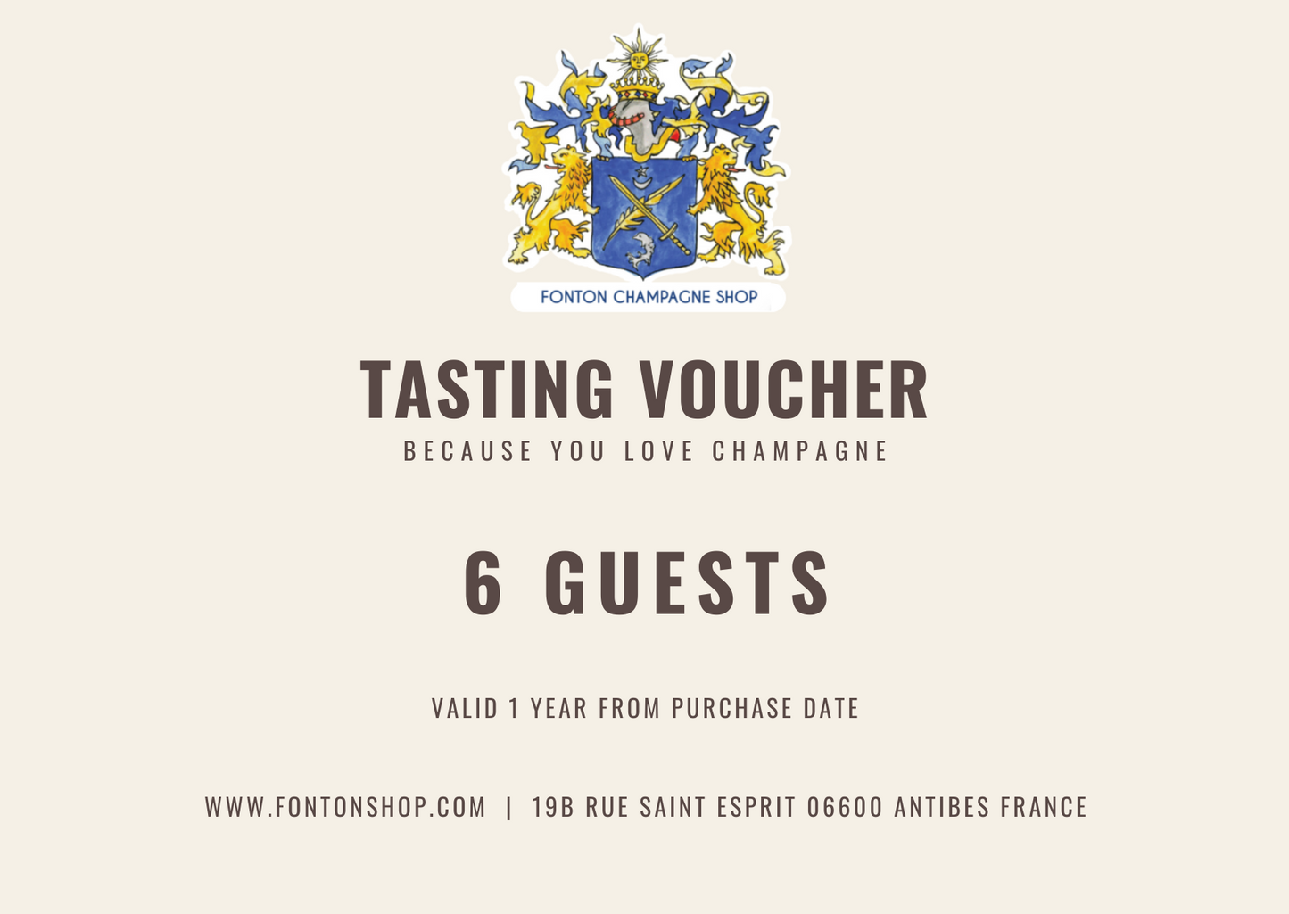Tasting Gift Voucher