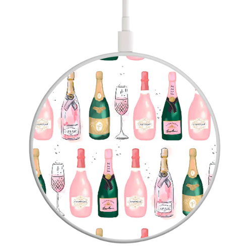 Wireless Charging Pad Champagne Bottles