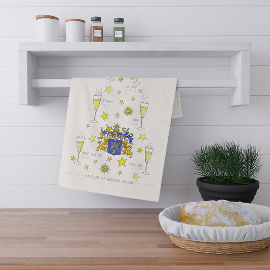 Champagne Dosage Guide Cotton Kitchen Towel