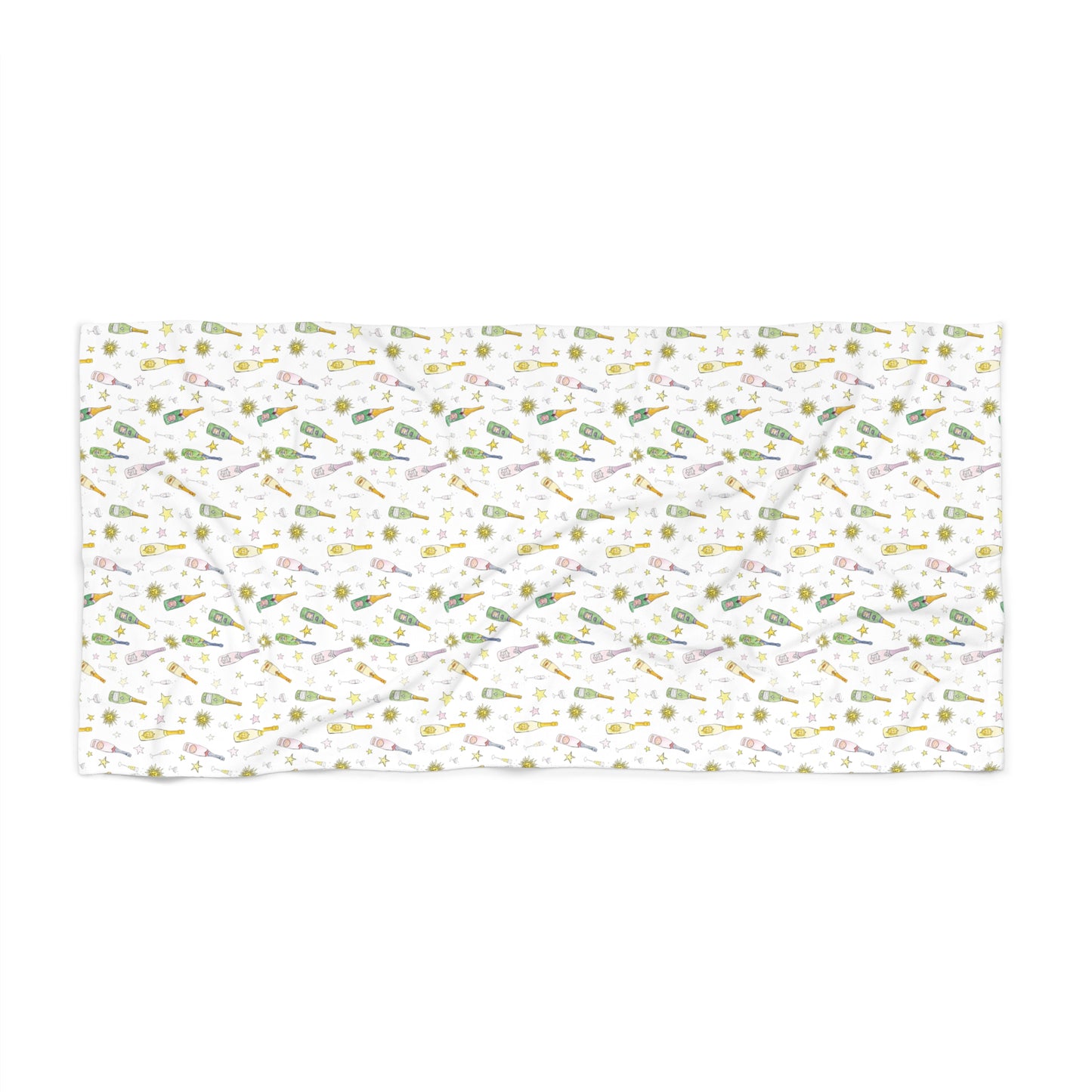 Beach Towel — Champagne Lover