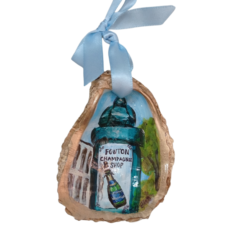 Oyster Ornament "FONTON CHAMPAGNE SHOP"